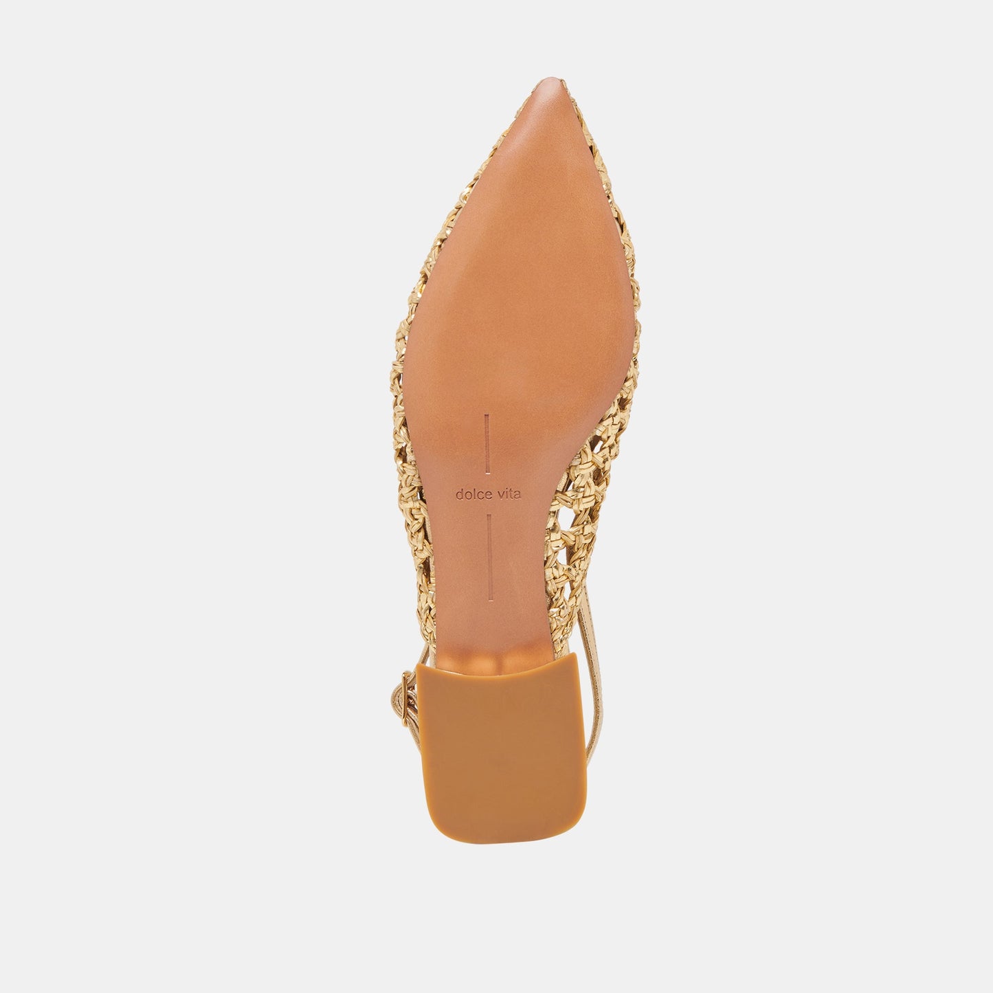 CYNDI FLATS GOLD WOVEN Dolce Vita