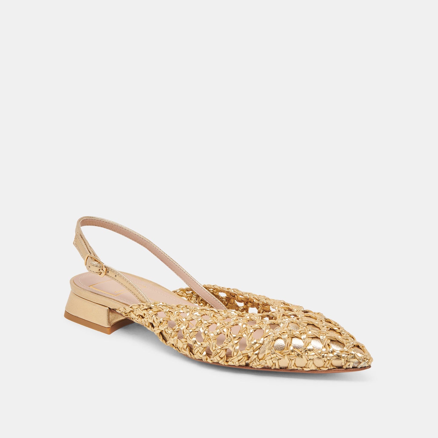 CYNDI FLATS GOLD WOVEN Dolce Vita
