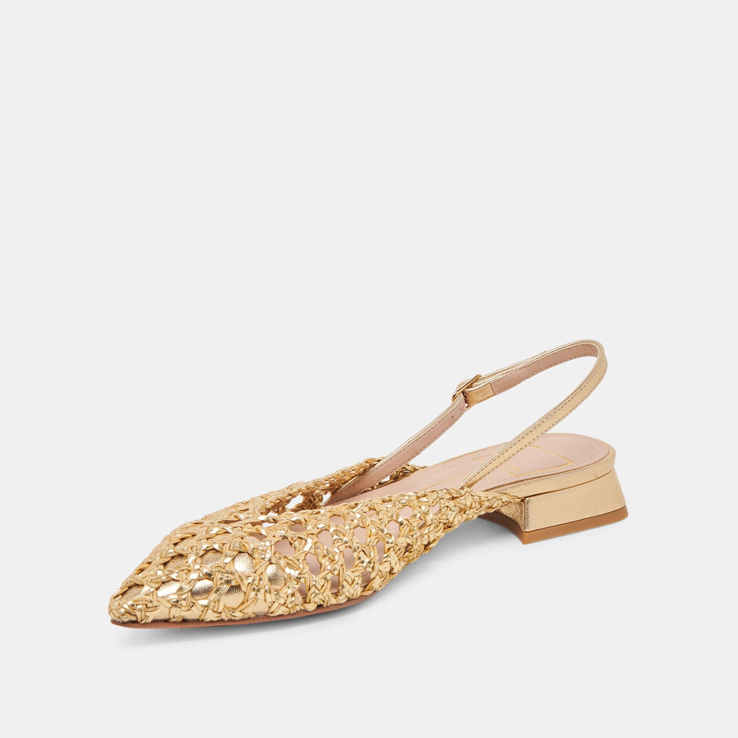 CYNDI FLATS GOLD WOVEN Dolce Vita