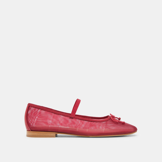 CADEL BALLET FLATS CRIMSON MESH Dolce Vita