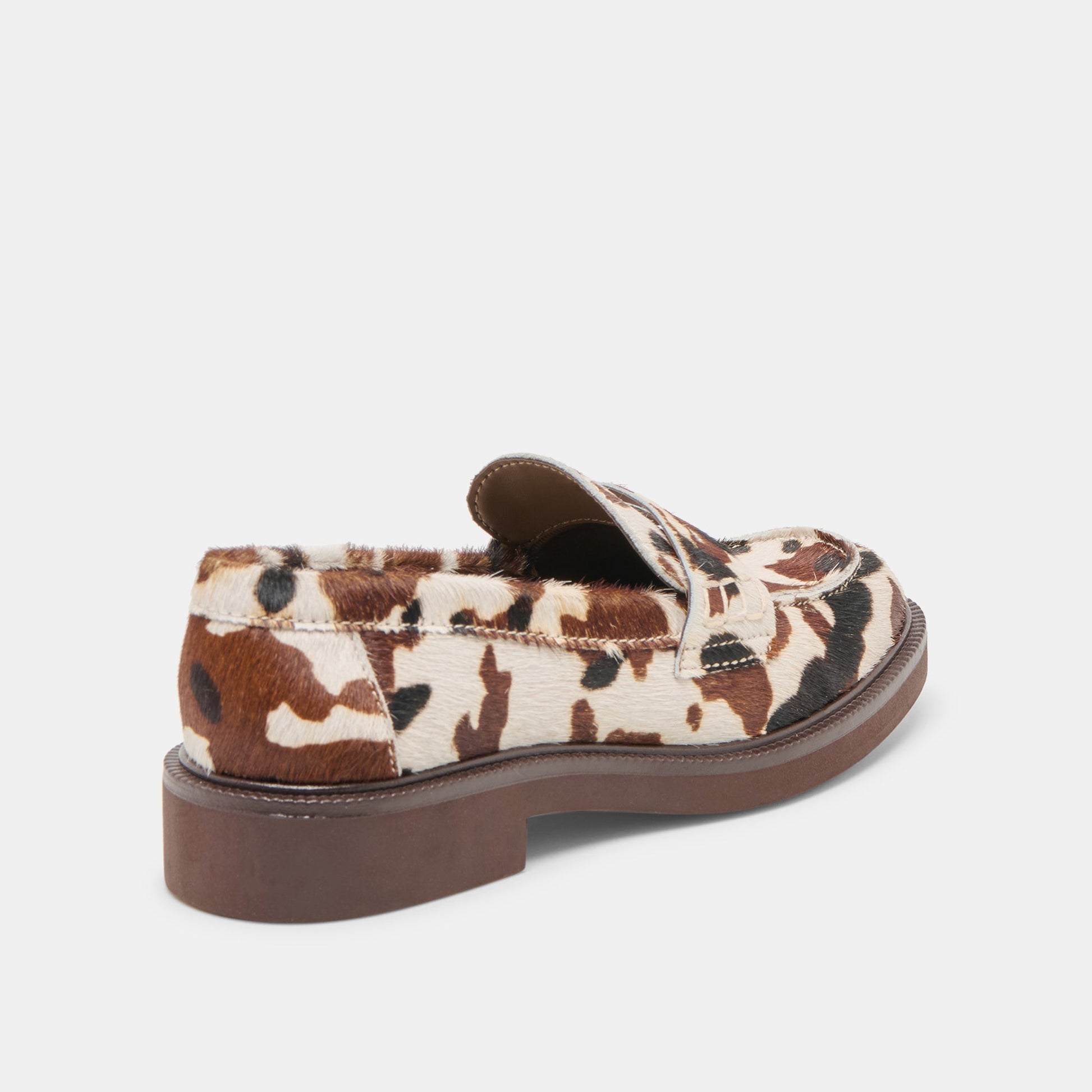 Tiggy Cocoa Taurus Calf Hair Loafers Dolce Vita