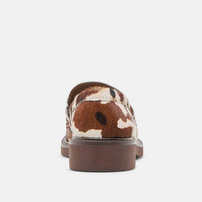 Tiggy Cocoa Taurus Calf Hair Loafers Dolce Vita