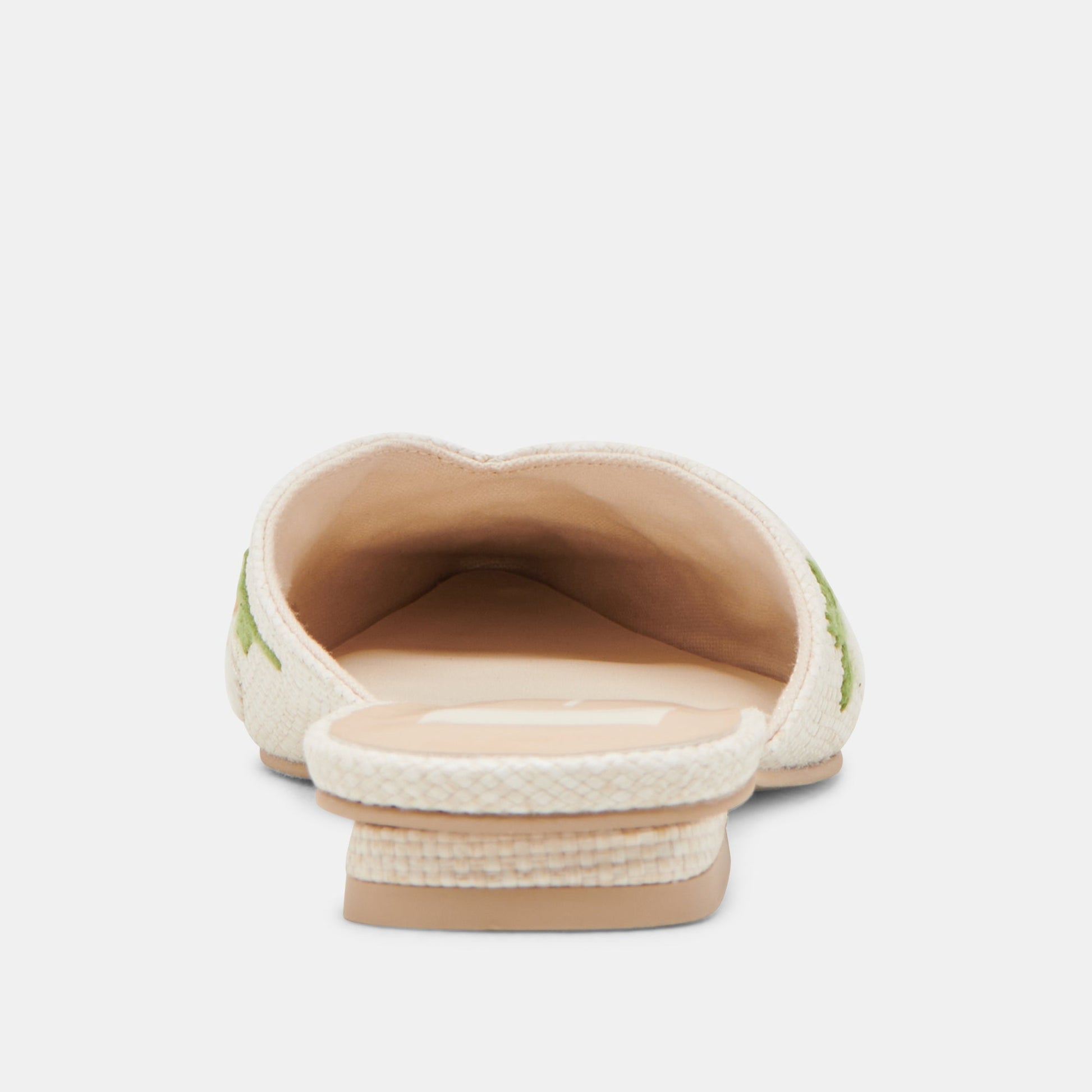 ELM FLATS WHITE FLORAL RAFFIA Dolce Vita