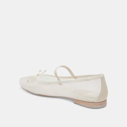 CADEL BALLET FLATS IVORY MESH Dolce Vita