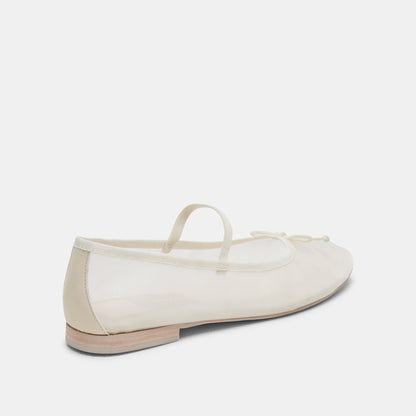 CADEL BALLET FLATS IVORY MESH Dolce Vita