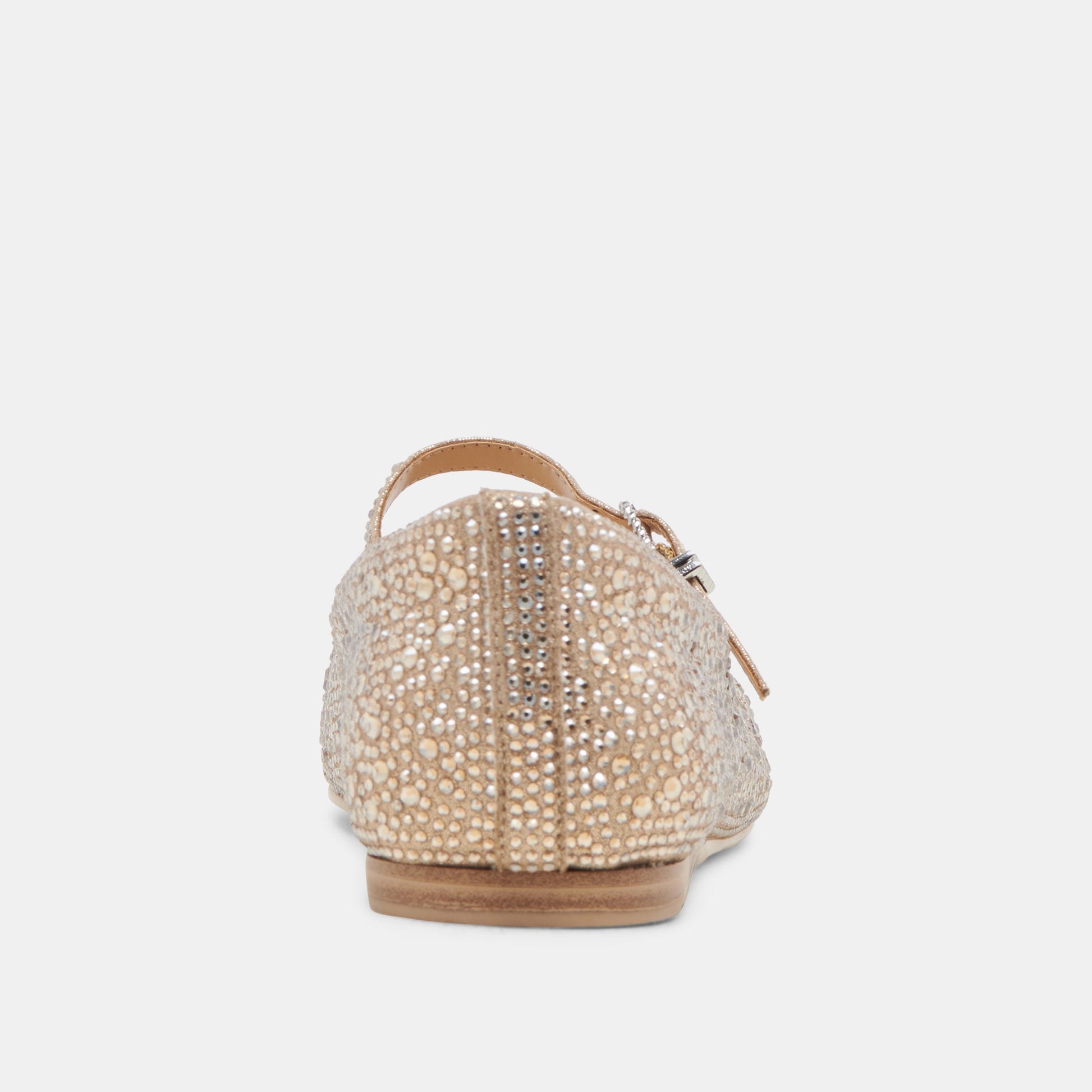 REYES CRYSTAL BALLET FLATS LIGHT GOLD CRYSTAL Dolce Vita