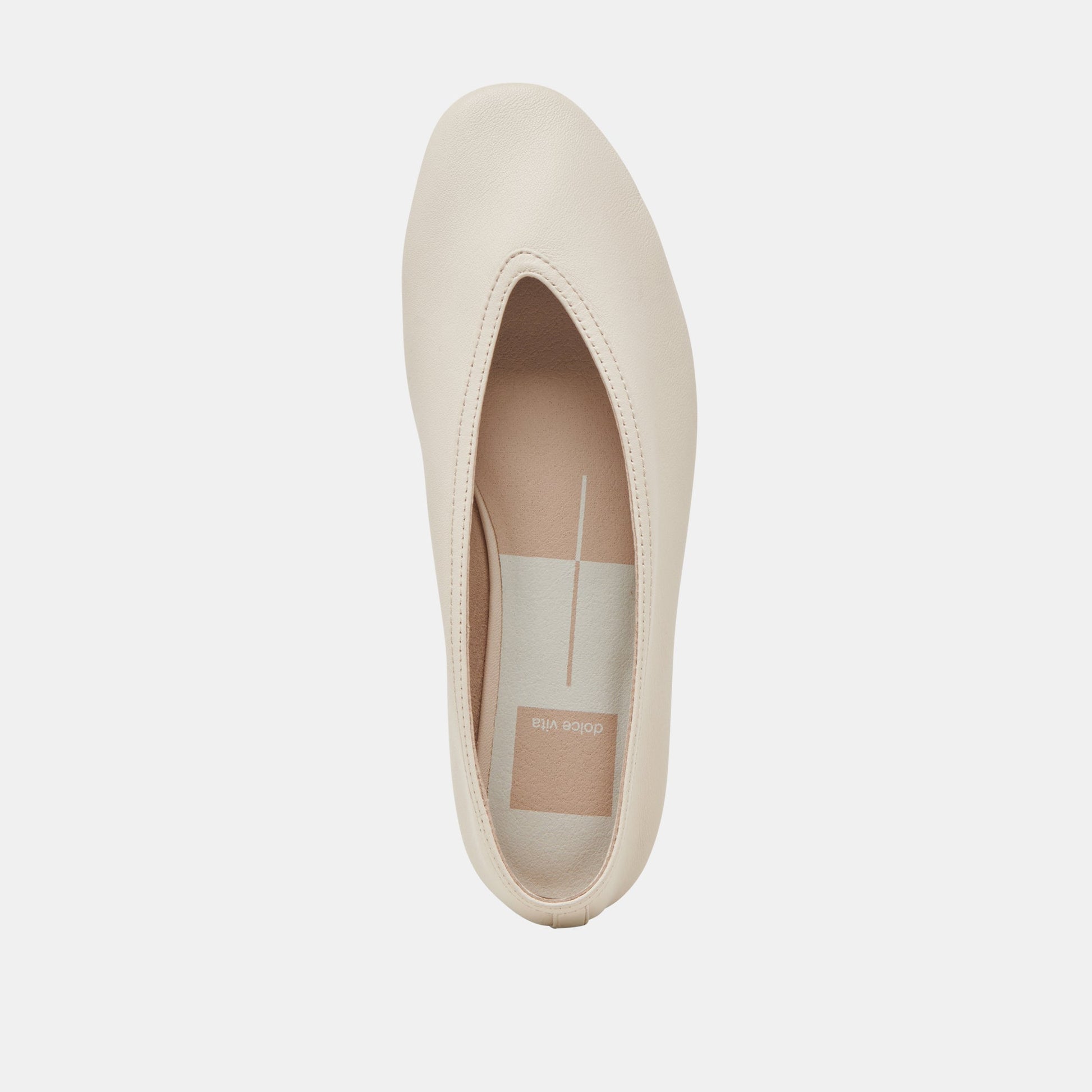 Braidy Ivory Leather Ballet Flats Dolce Vita