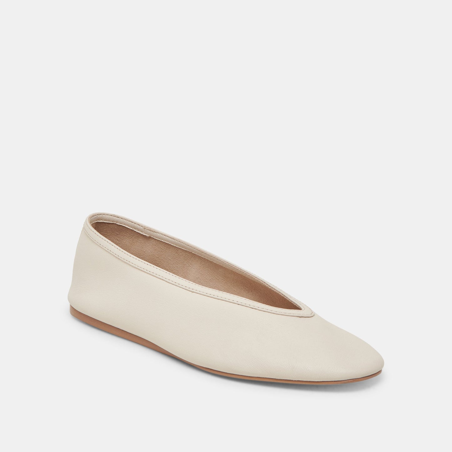 Braidy Ivory Leather Ballet Flats Dolce Vita