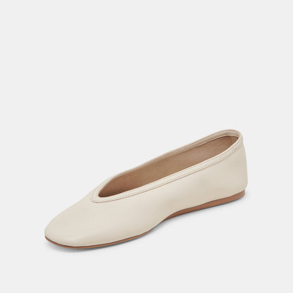 Braidy Ivory Leather Ballet Flats Dolce Vita