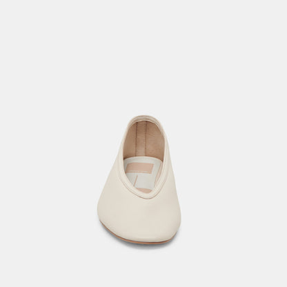 Braidy Ivory Leather Ballet Flats Dolce Vita
