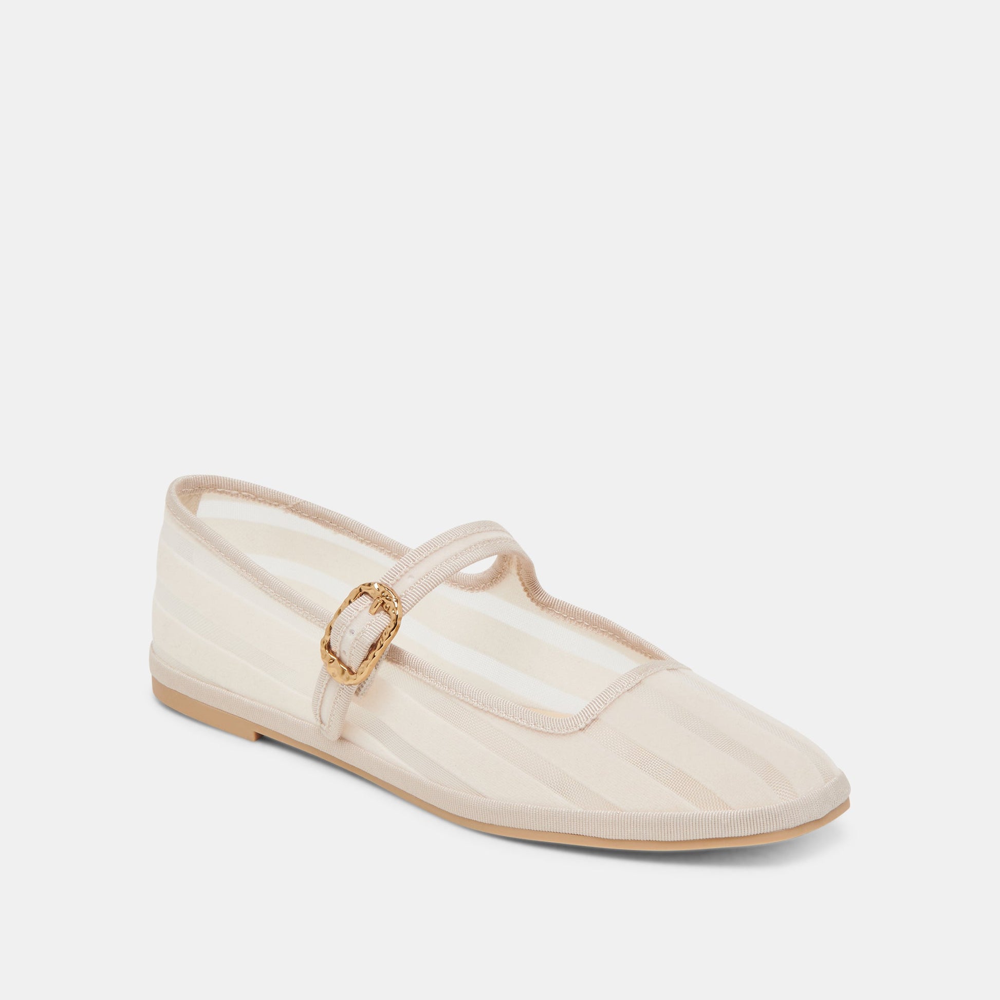 TAMEKA BALLET FLATS BONE STRIPE MESH Dolce Vita