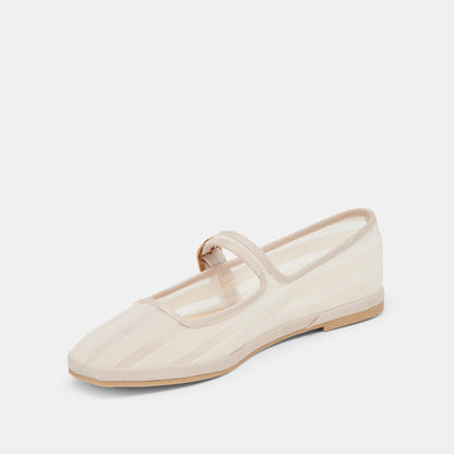 TAMEKA BALLET FLATS BONE STRIPE MESH Dolce Vita
