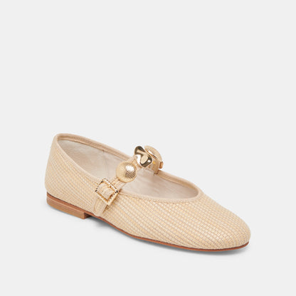 RELAN BALLET FLATS LT NATURAL RAFFIA Dolce Vita
