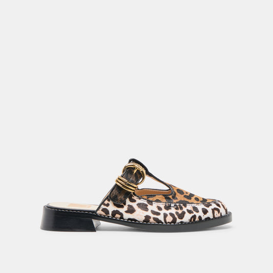 Harlah Leopard Multi Calf Hair Flats Dolce Vita