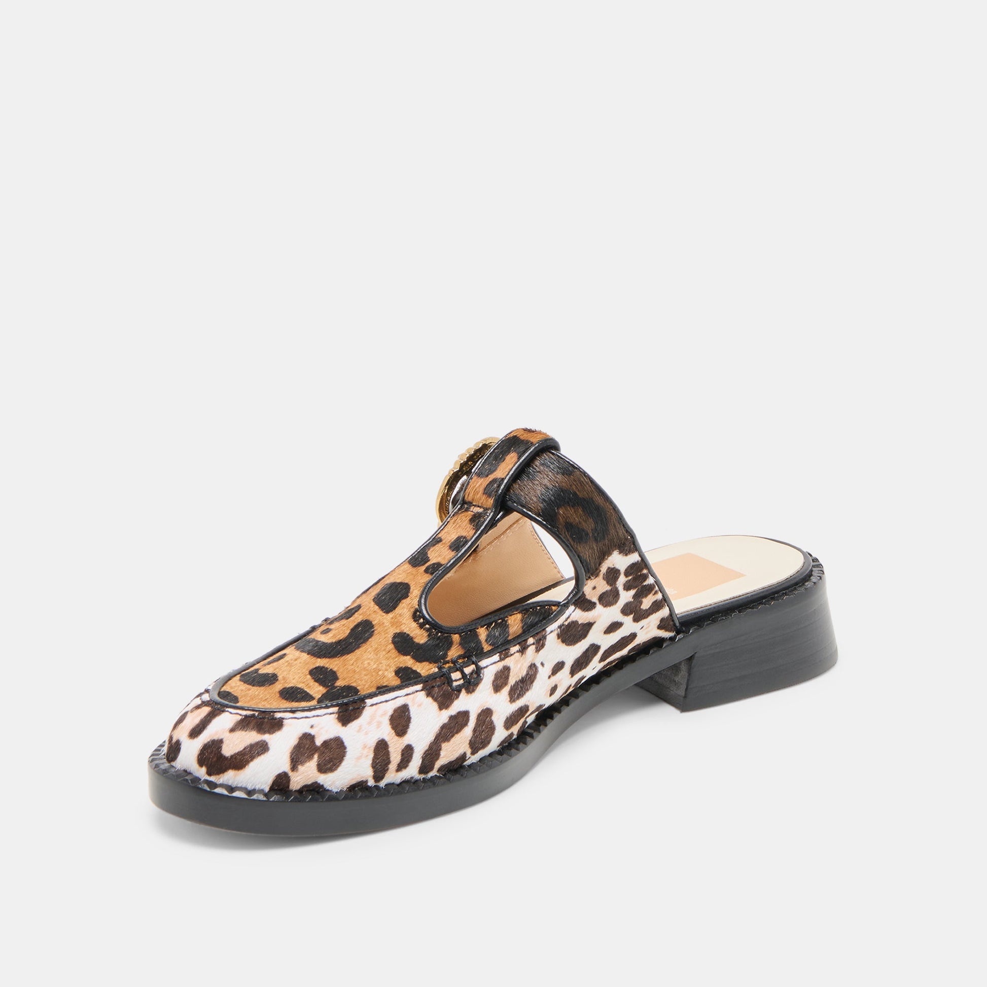 Harlah Leopard Multi Calf Hair Flats Dolce Vita