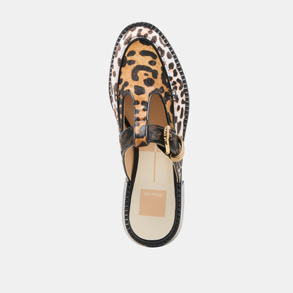 Harlah Leopard Multi Calf Hair Flats Dolce Vita