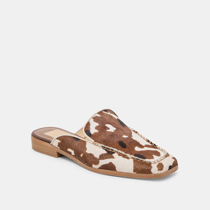 Bradly Cocoa Taurus Calf Hair Flats Dolce Vita
