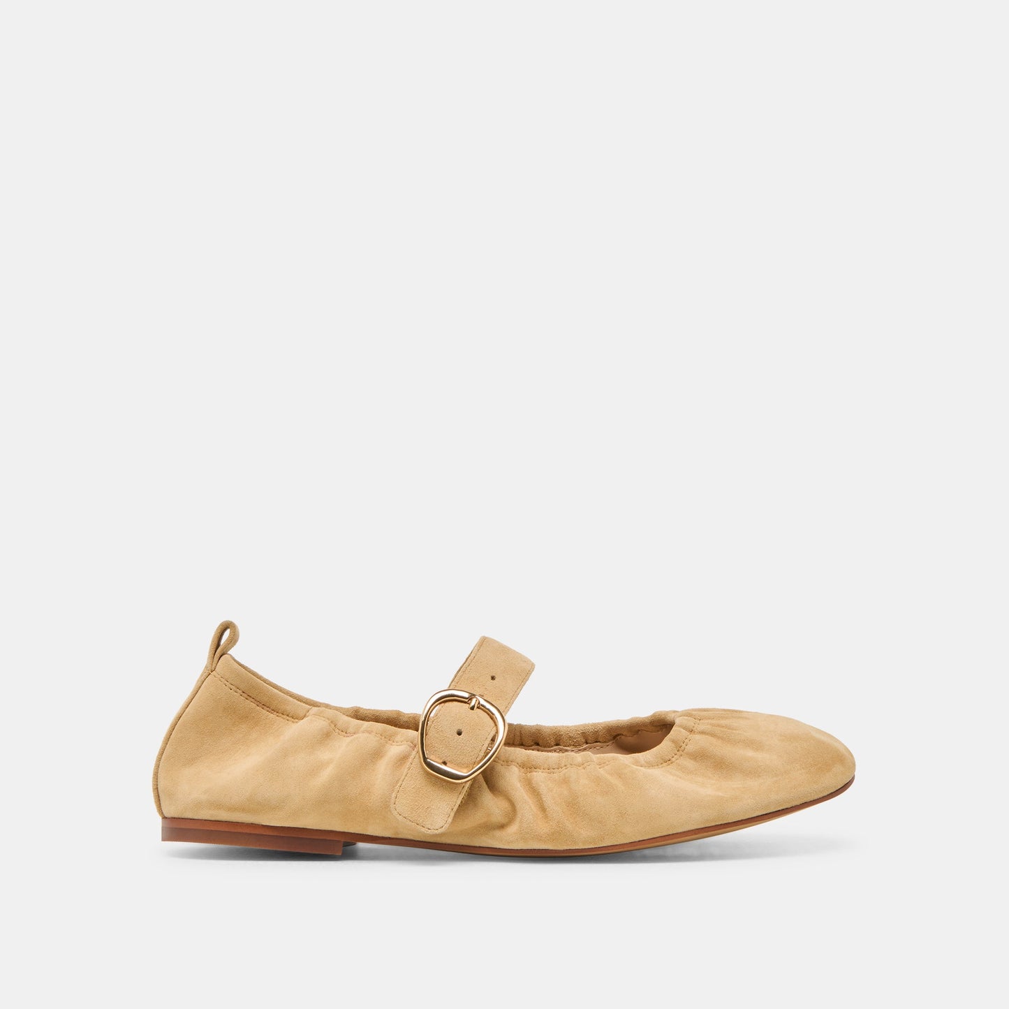 Caely Honey Suede Ballet Flats Dolce Vita