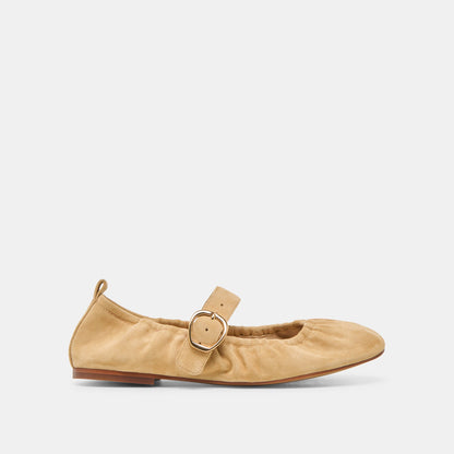 Caely Honey Suede Ballet Flats Dolce Vita