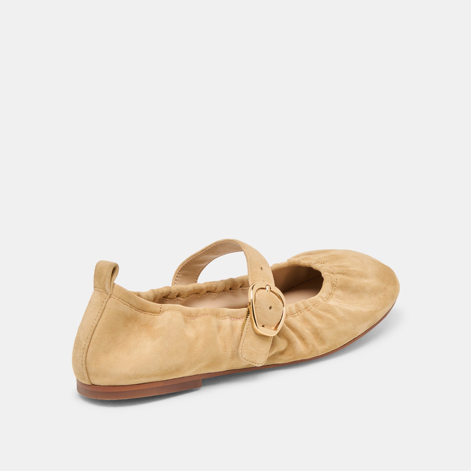 Caely Honey Suede Ballet Flats Dolce Vita