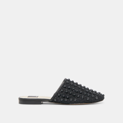 Rova Bead Onyx Beaded Mesh Flats Dolce Vita