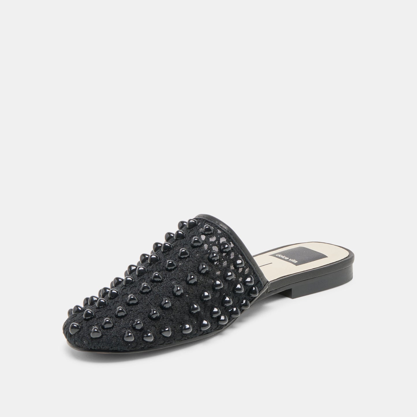 Rova Bead Onyx Beaded Mesh Flats Dolce Vita