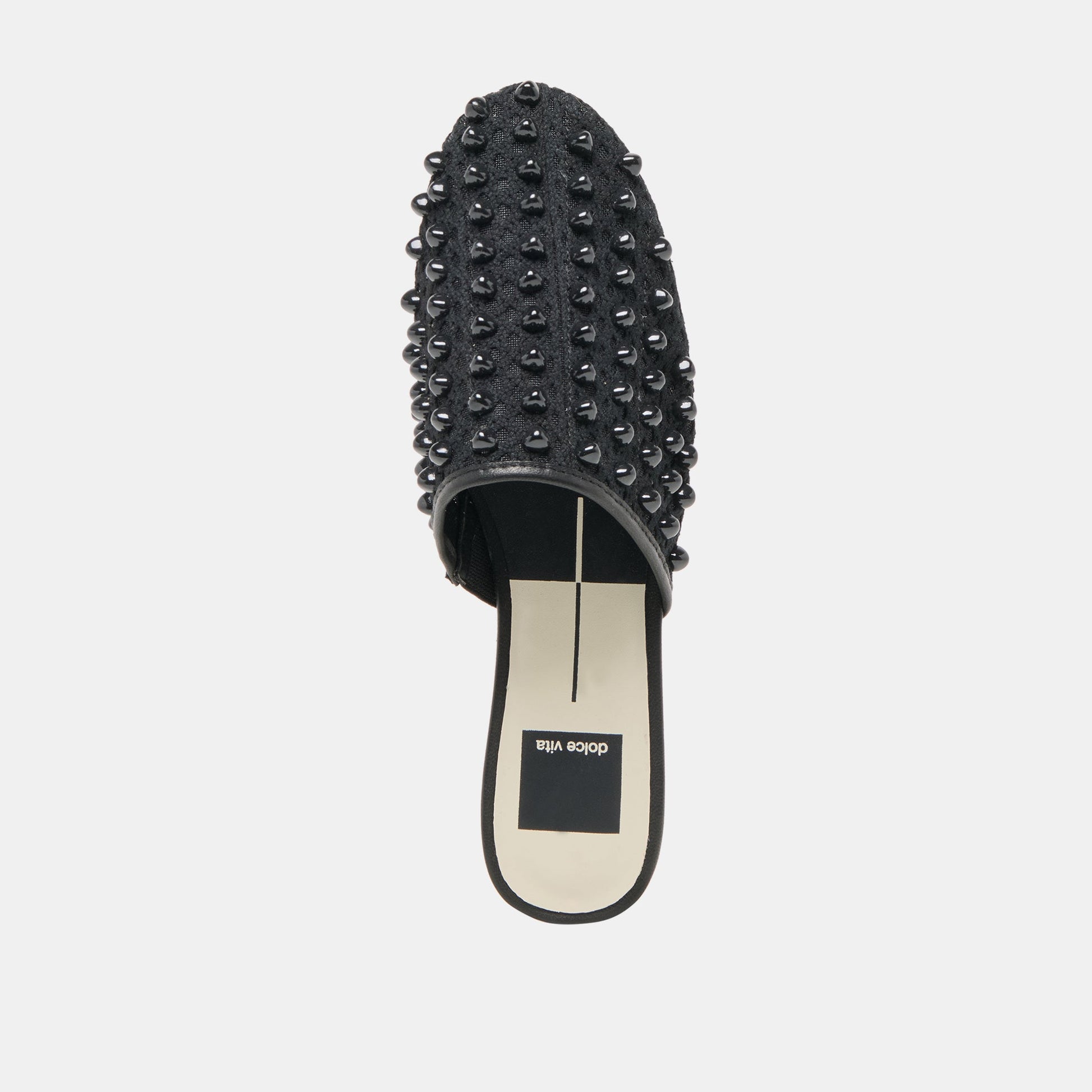 Rova Bead Onyx Beaded Mesh Flats Dolce Vita