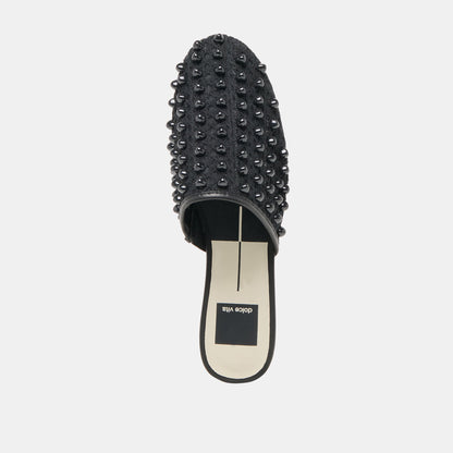 Rova Bead Onyx Beaded Mesh Flats Dolce Vita