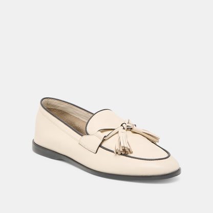 Loklan Ivory Leather Loafers Dolce Vita