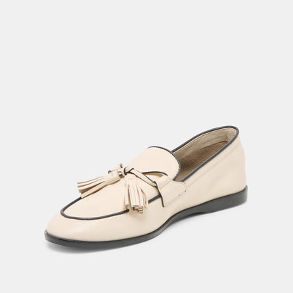 Loklan Ivory Leather Loafers Dolce Vita