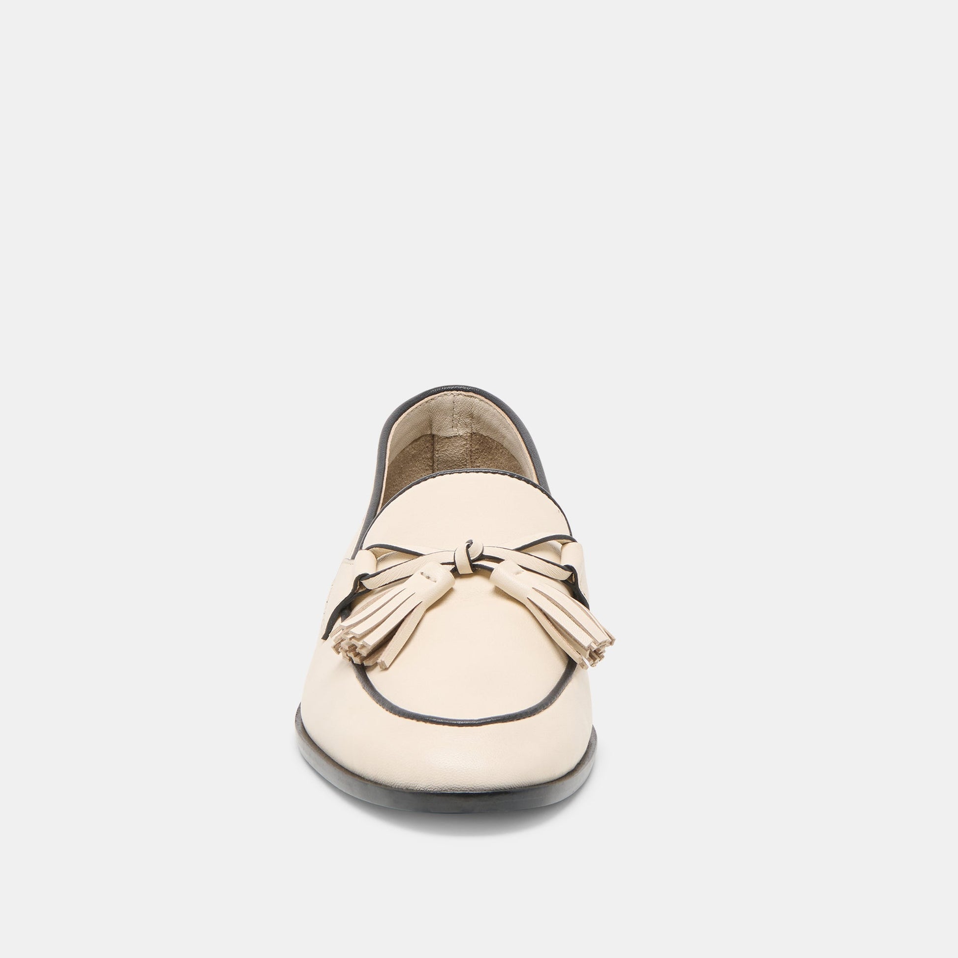 Loklan Ivory Leather Loafers Dolce Vita