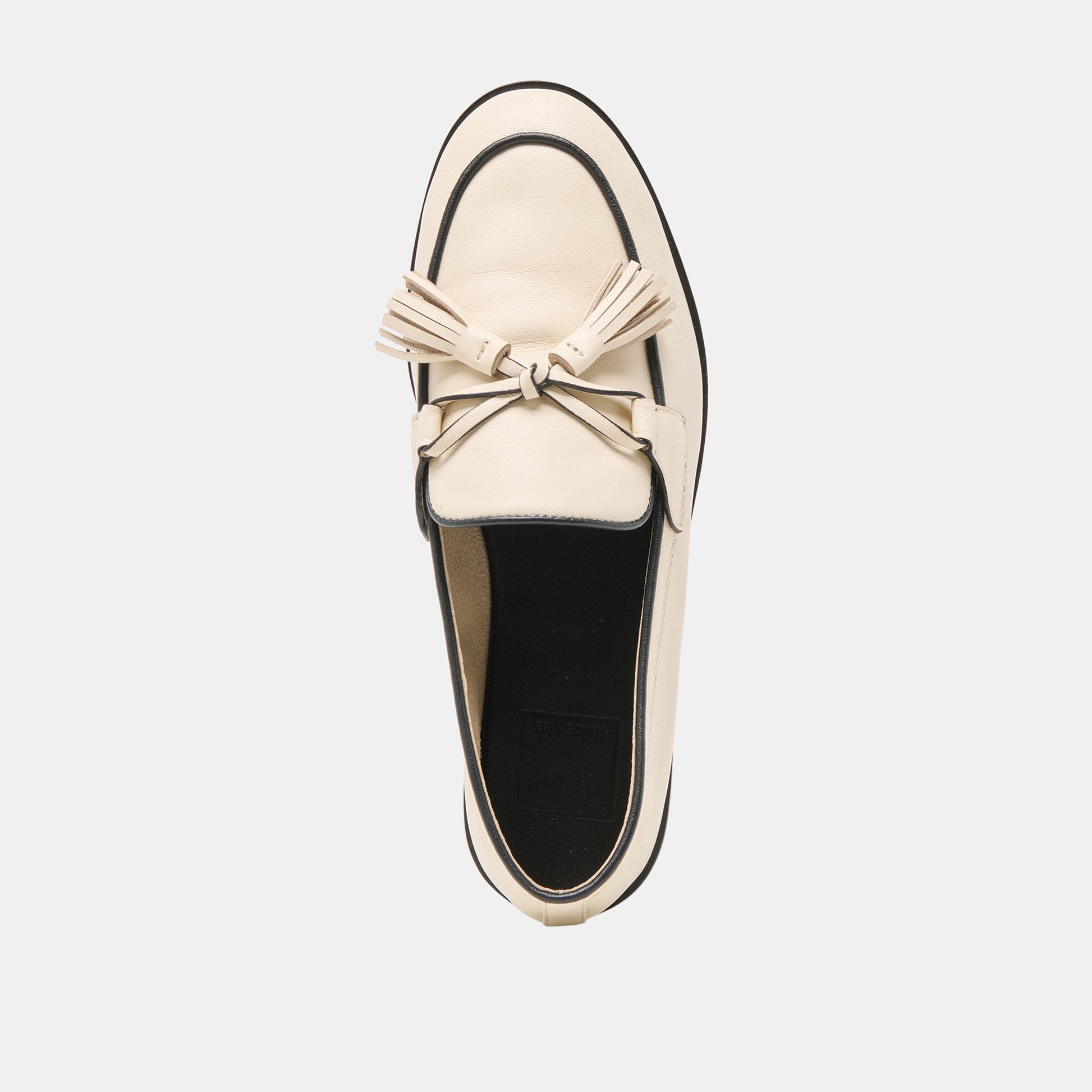Loklan Ivory Leather Loafers Dolce Vita