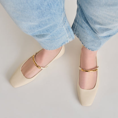 RADYA BALLET FLATS CREME LEATHER Dolce Vita