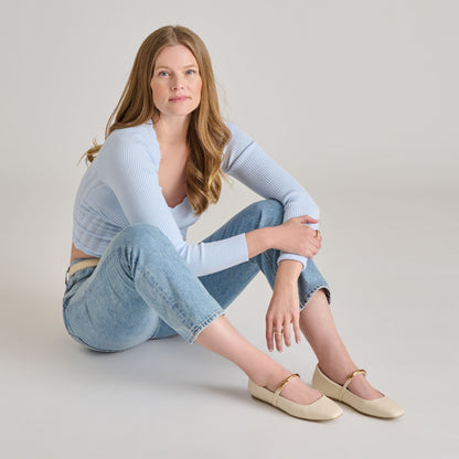 RADYA BALLET FLATS CREME LEATHER Dolce Vita