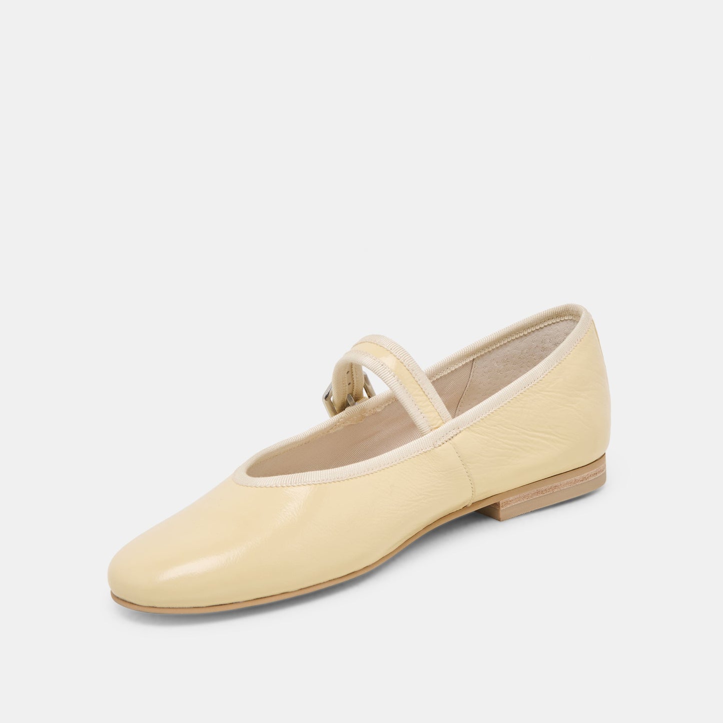 Roslyn Light Yellow Leather Ballet Flats Dolce Vita