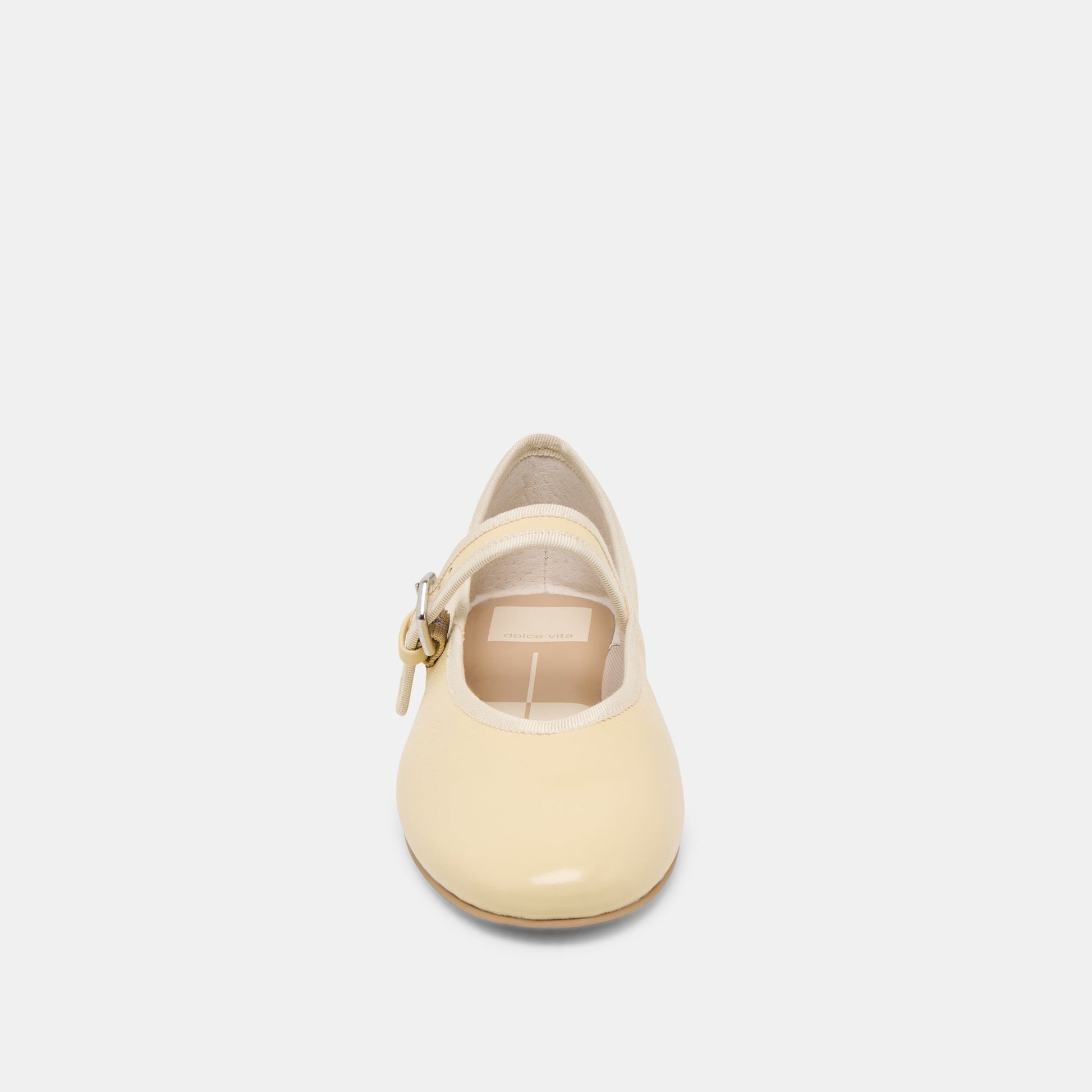 Roslyn Light Yellow Leather Ballet Flats Dolce Vita