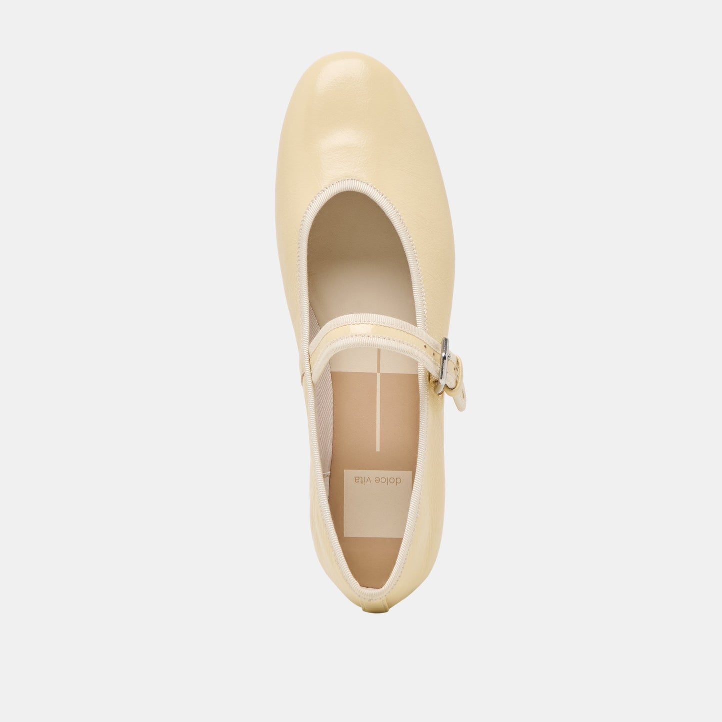 Roslyn Light Yellow Leather Ballet Flats Dolce Vita