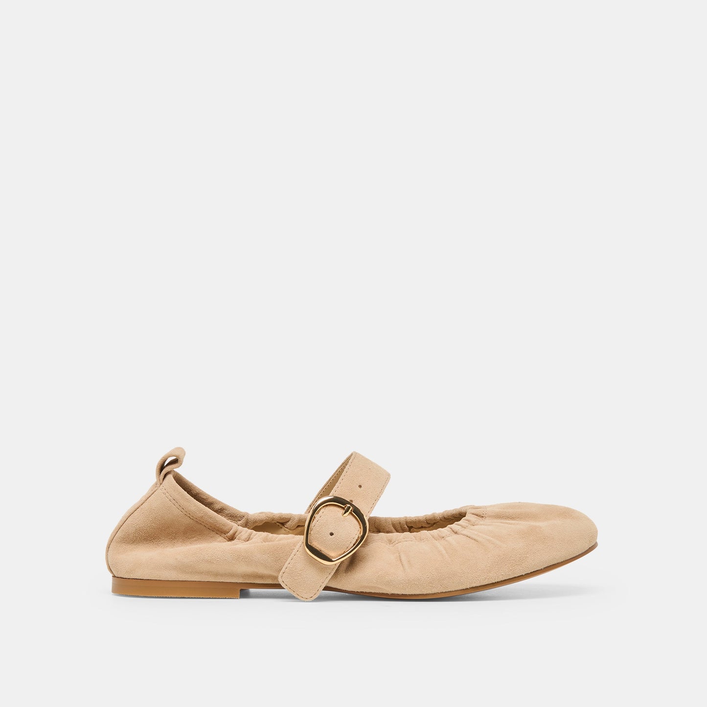 Caely Camel Suede Ballet Flats Dolce Vita