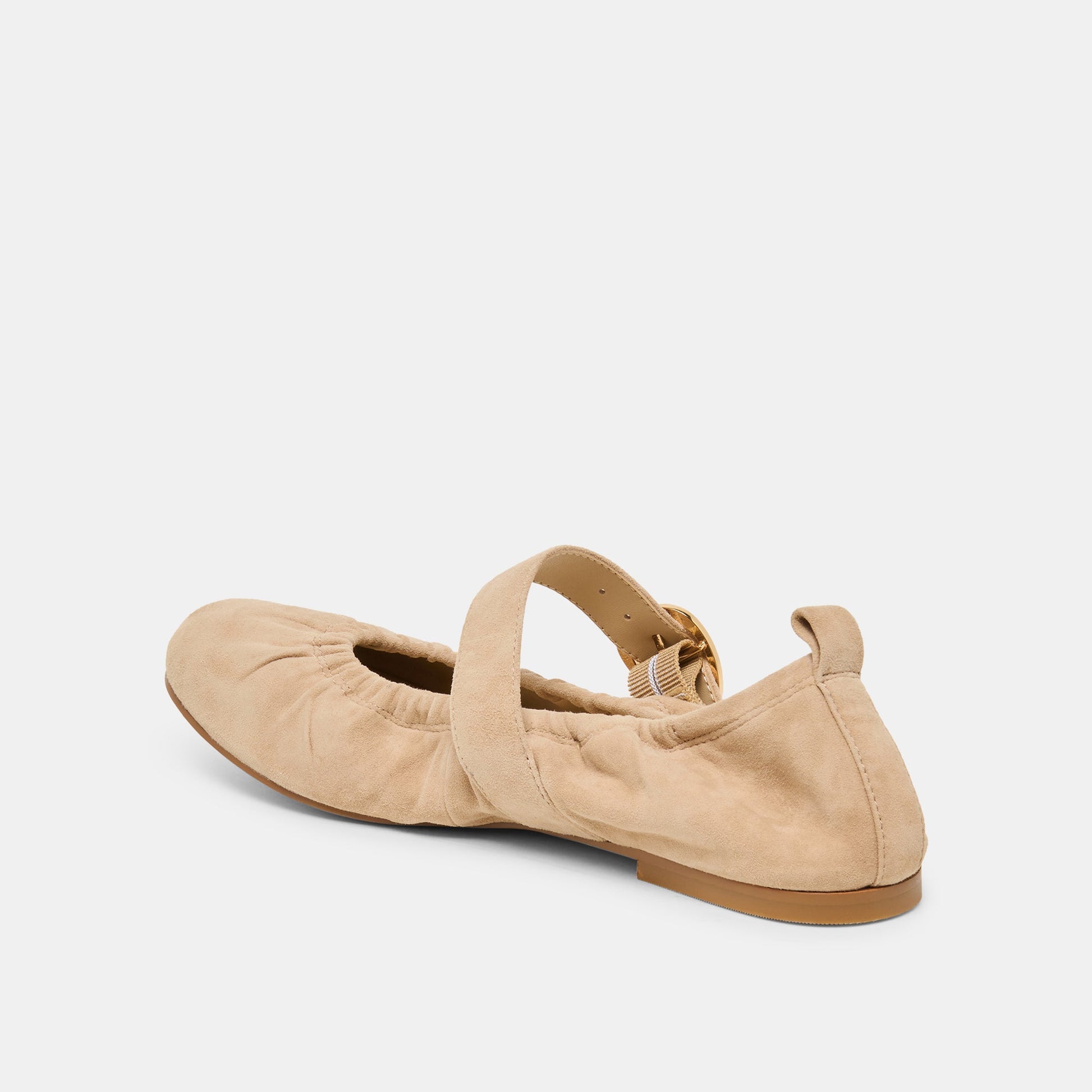 Caely Camel Suede Ballet Flats Dolce Vita
