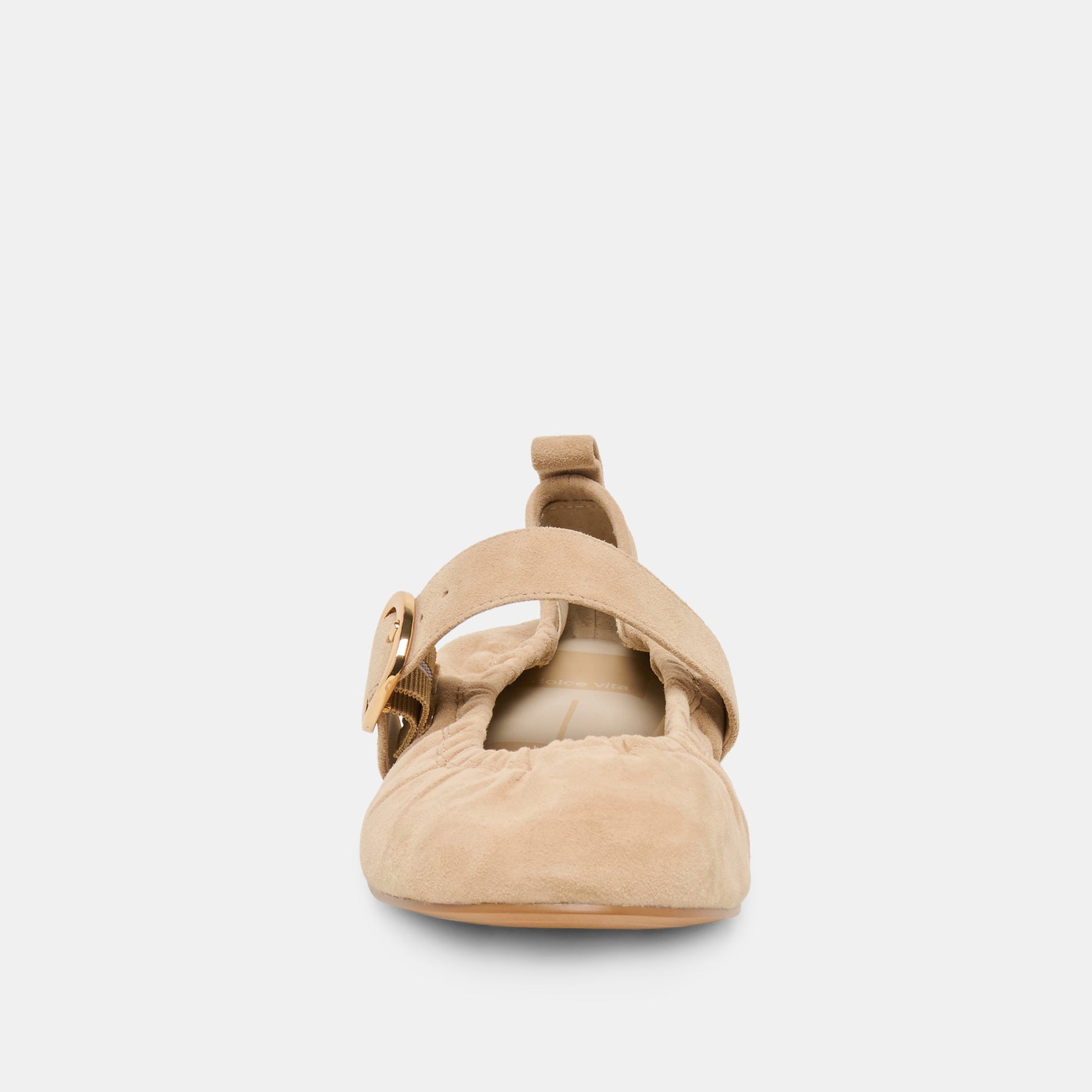 Caely Camel Suede Ballet Flats Dolce Vita