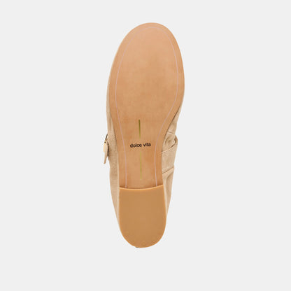Caely Camel Suede Ballet Flats Dolce Vita