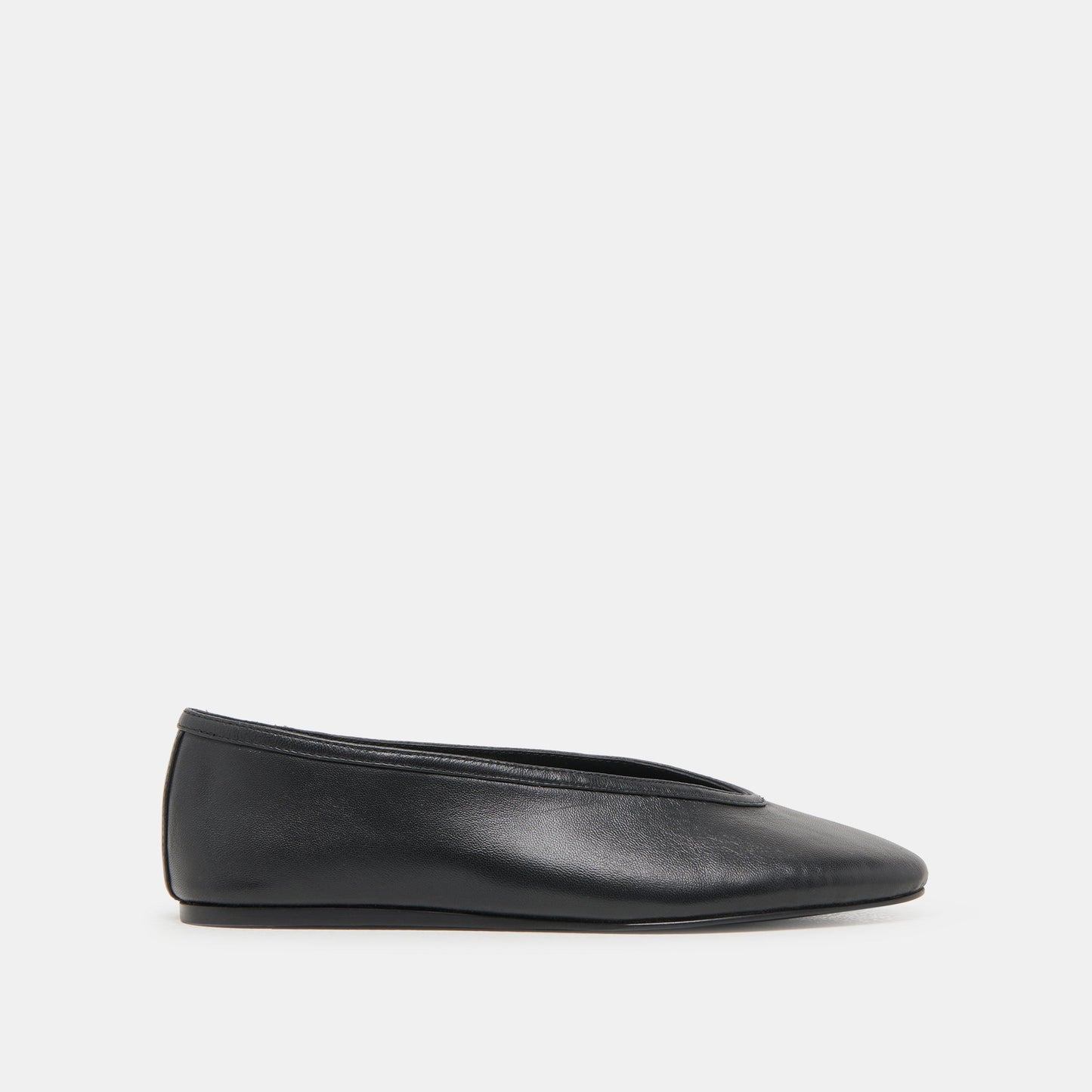 Braidy Black Leather Ballet Flats Dolce Vita