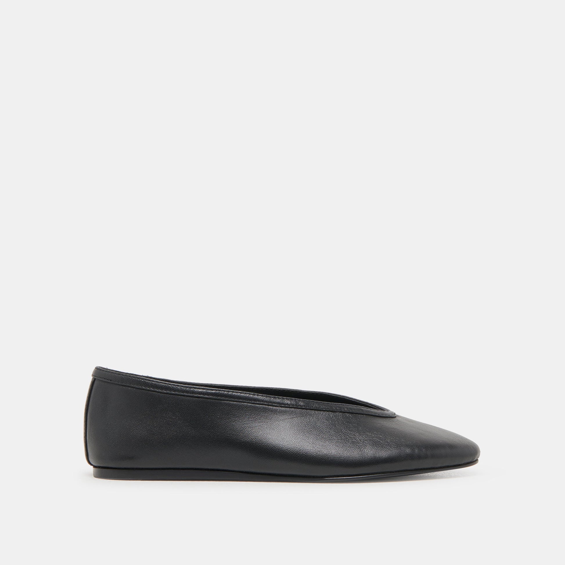 Braidy Black Leather Ballet Flats Dolce Vita