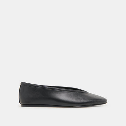Braidy Black Leather Ballet Flats Dolce Vita