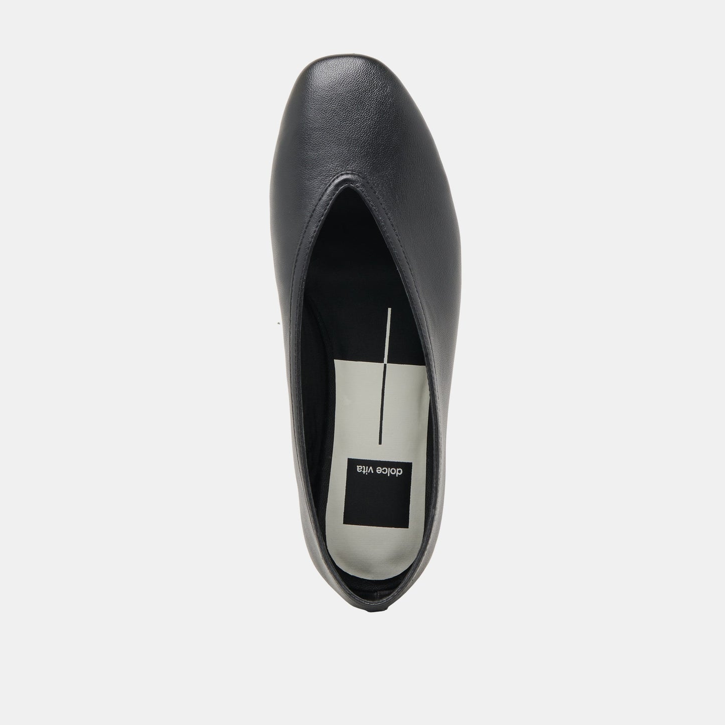 Braidy Black Leather Ballet Flats Dolce Vita