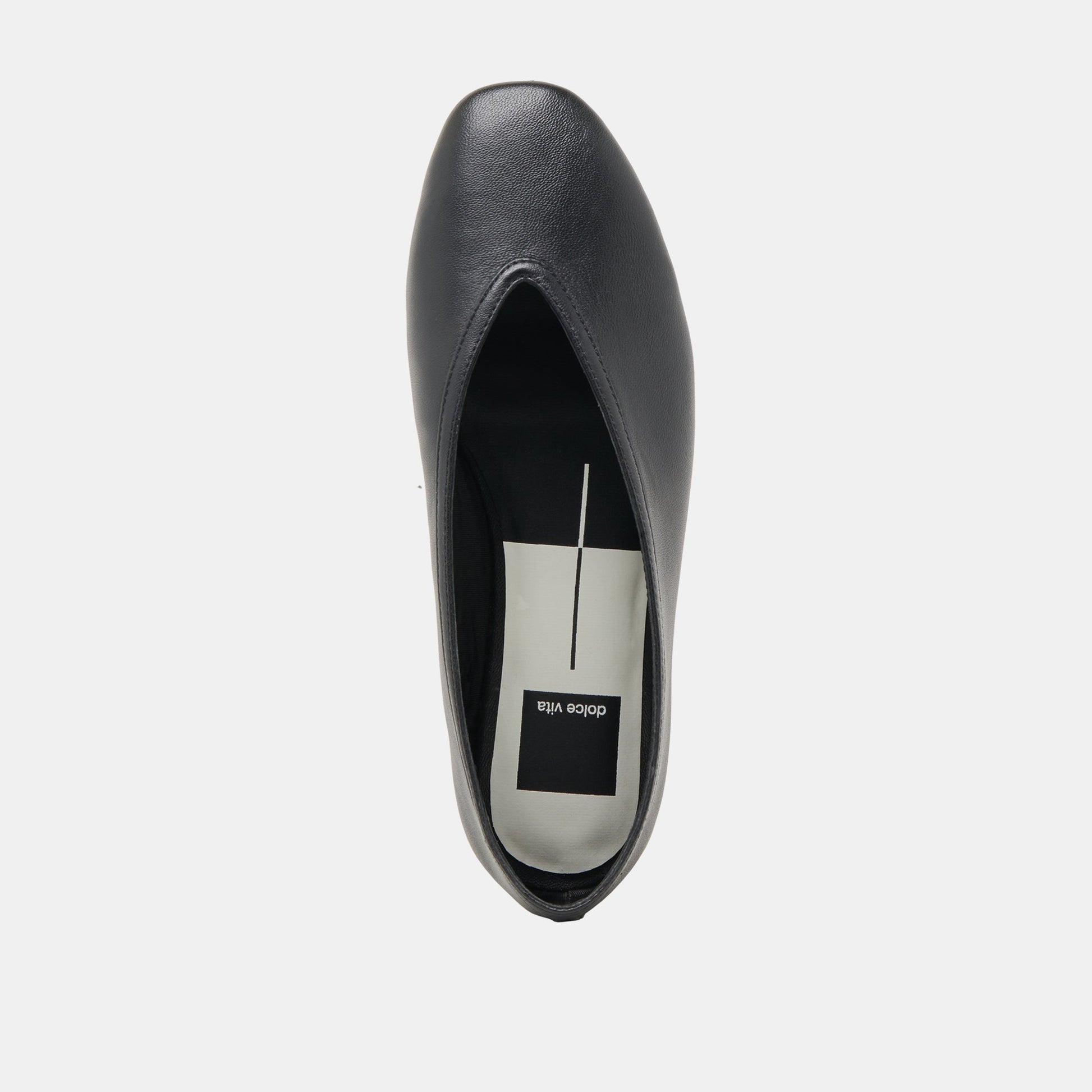 Braidy Black Leather Ballet Flats Dolce Vita
