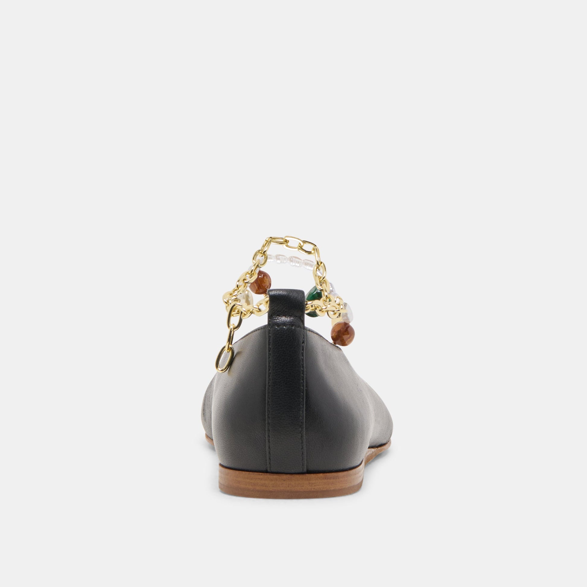 Baiden Black Leather Ballet Flats Dolce Vita