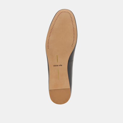 Baiden Black Leather Ballet Flats Dolce Vita