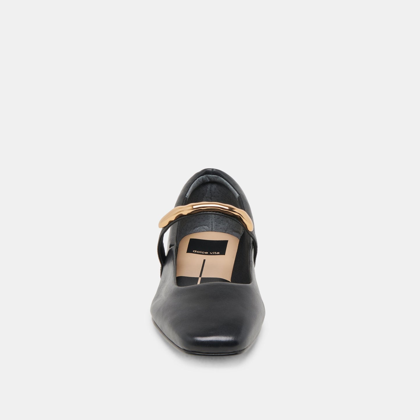 RADYA BALLET FLATS BLACK LEATHER Dolce Vita
