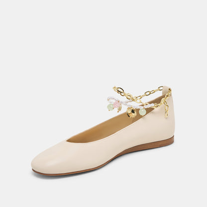 Baiden Bone Leather Ballet Flats Dolce Vita